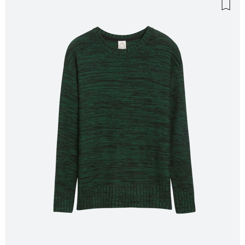 Black and dark green knit sweater